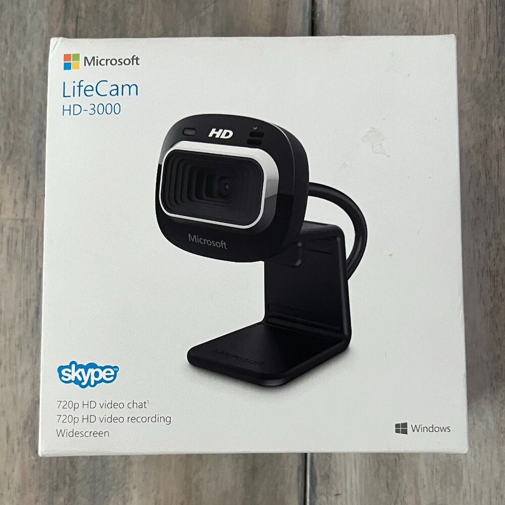 Microsoft LifeCam HD-3000 Webcam Black T3H-00011